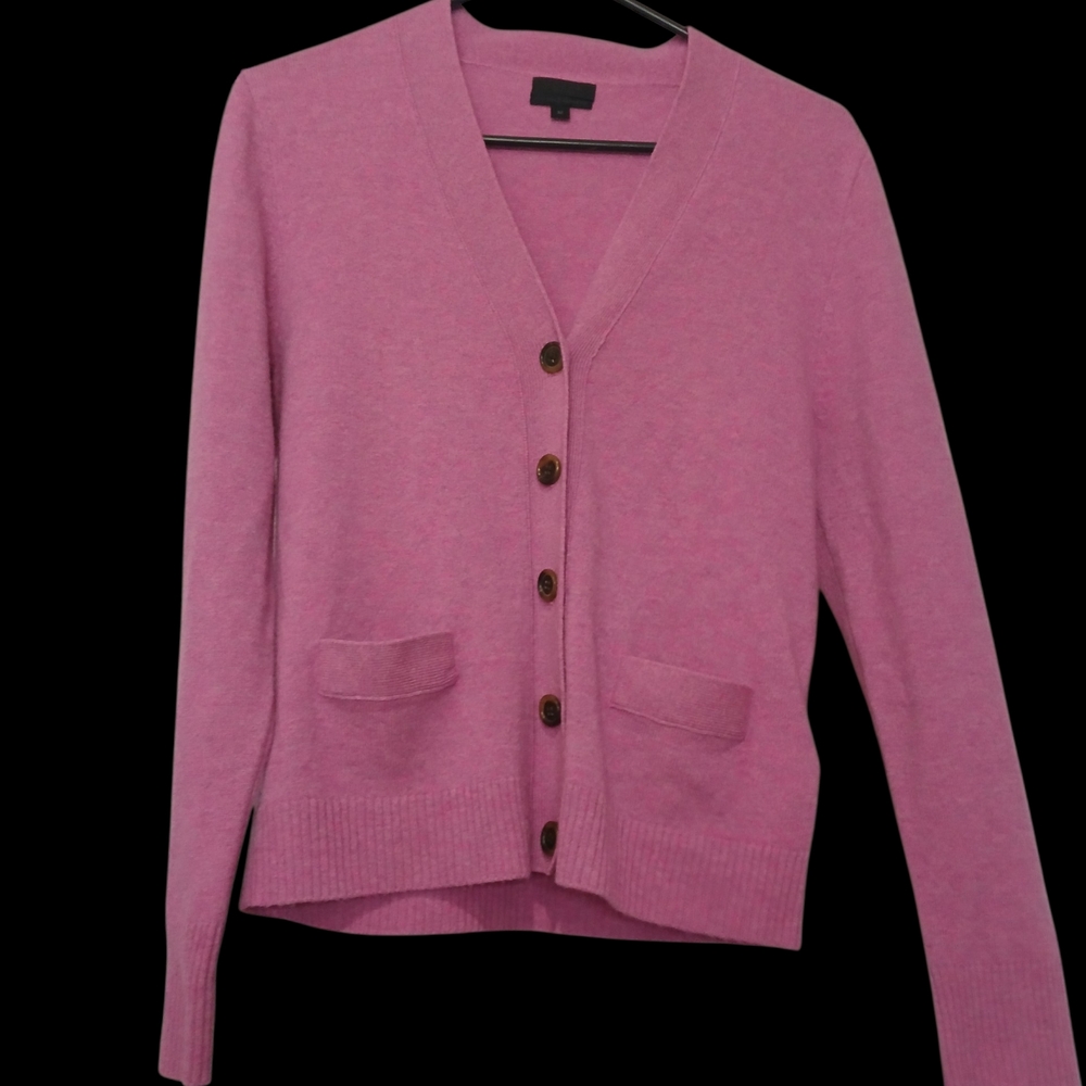 J. Crew Rose Pink Italian Cashmere Cardigan